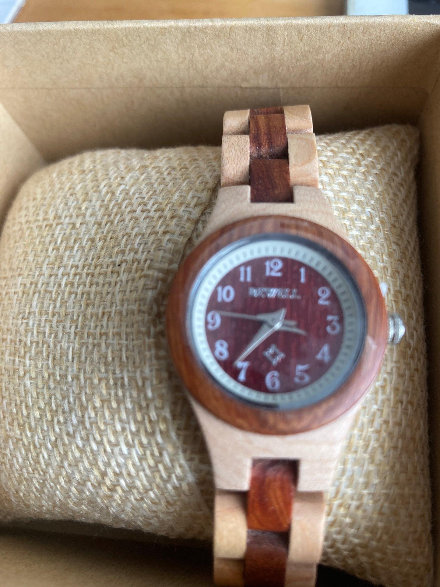 45. Komplett Holz Uhr S ahorn and rote sandelholz breite 26mm armband breite 13mm